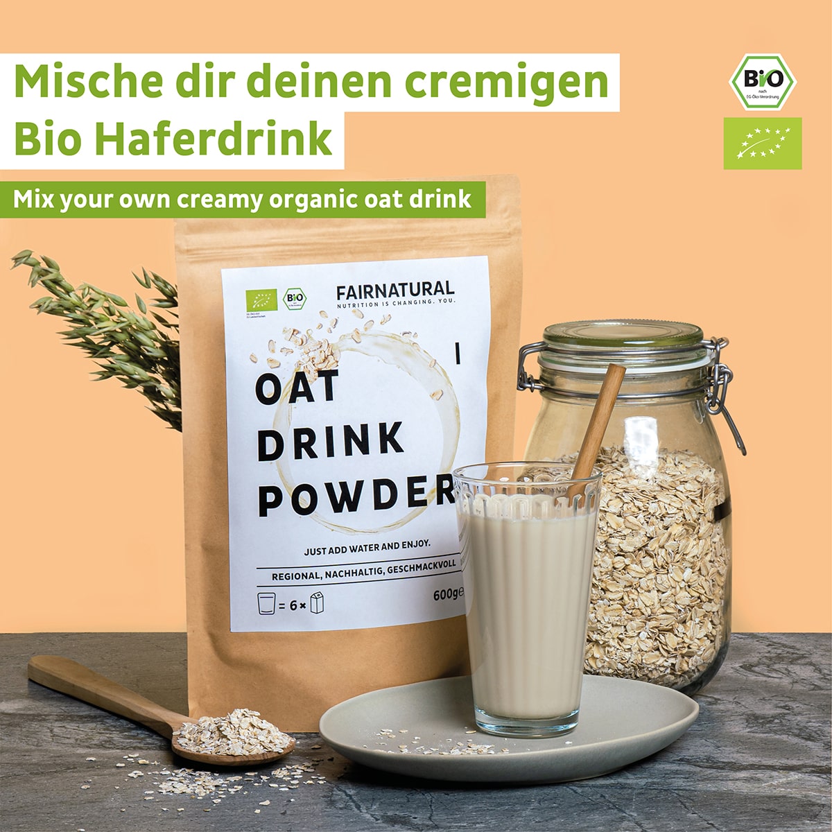 Organic oat milk powder