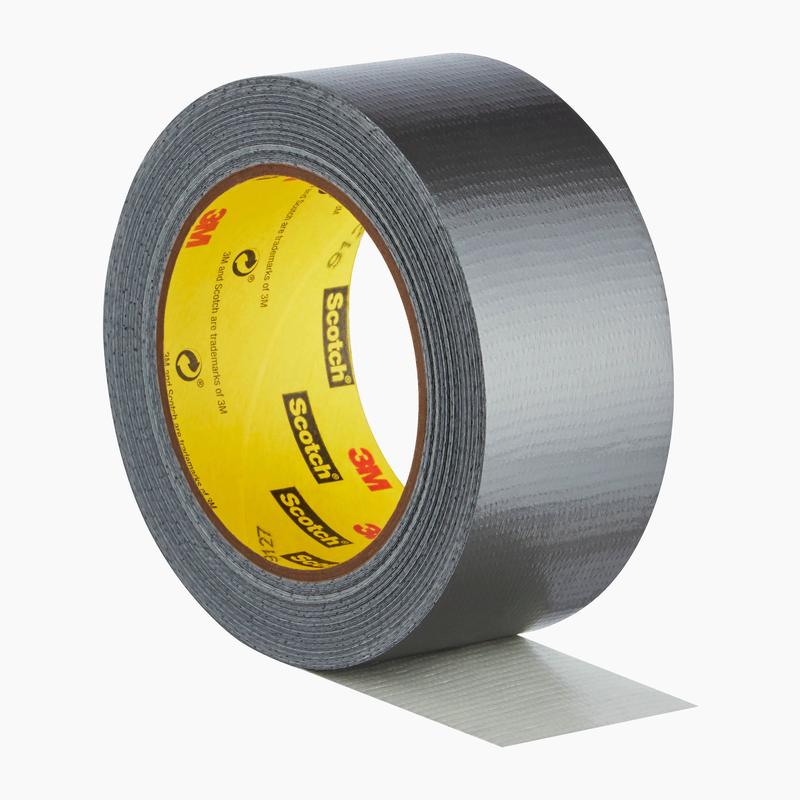 This package contains a roll of Scotch® Extremium™ No Residue High Performance Duct Tape (18.2 m x 48 mm) from 3M Deutschland GmbH with gray tape with partial unrolling and yellow inner labeling (1 roll).
