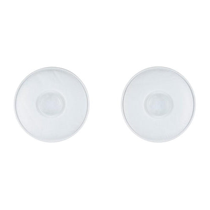 Two white, round 3M™ Particulate Filters 2135 P3 from 3M Deutschland GmbH lie side by side on a solid white background - each pack contains one pair of respirators.