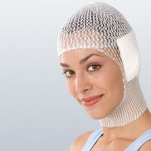 Elastofix, highly elastic mesh tubular bandage – in use