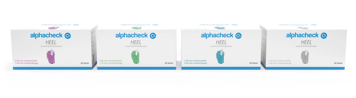Alphacheck Heel incision safety lancet