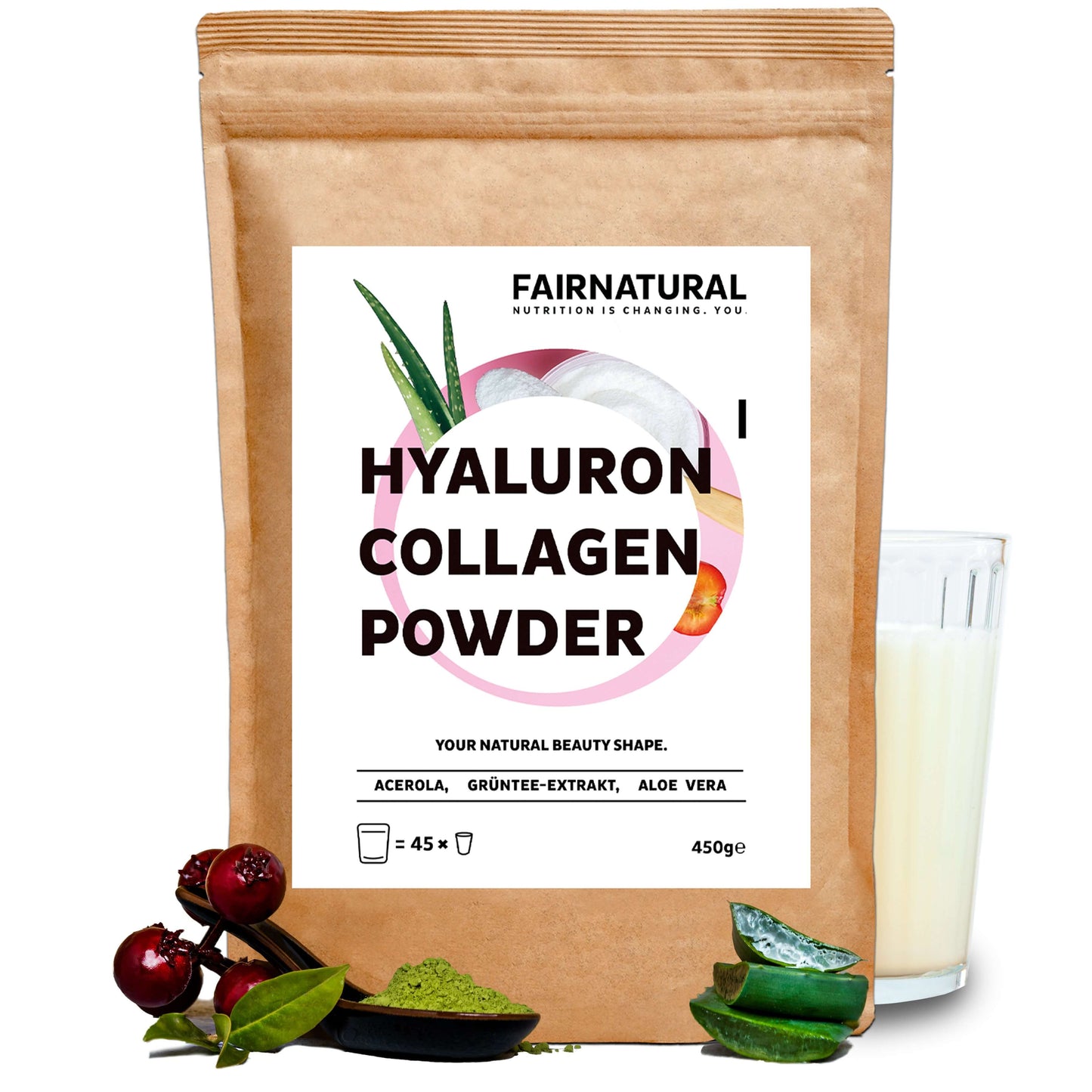 Collagen hyaluronic powder