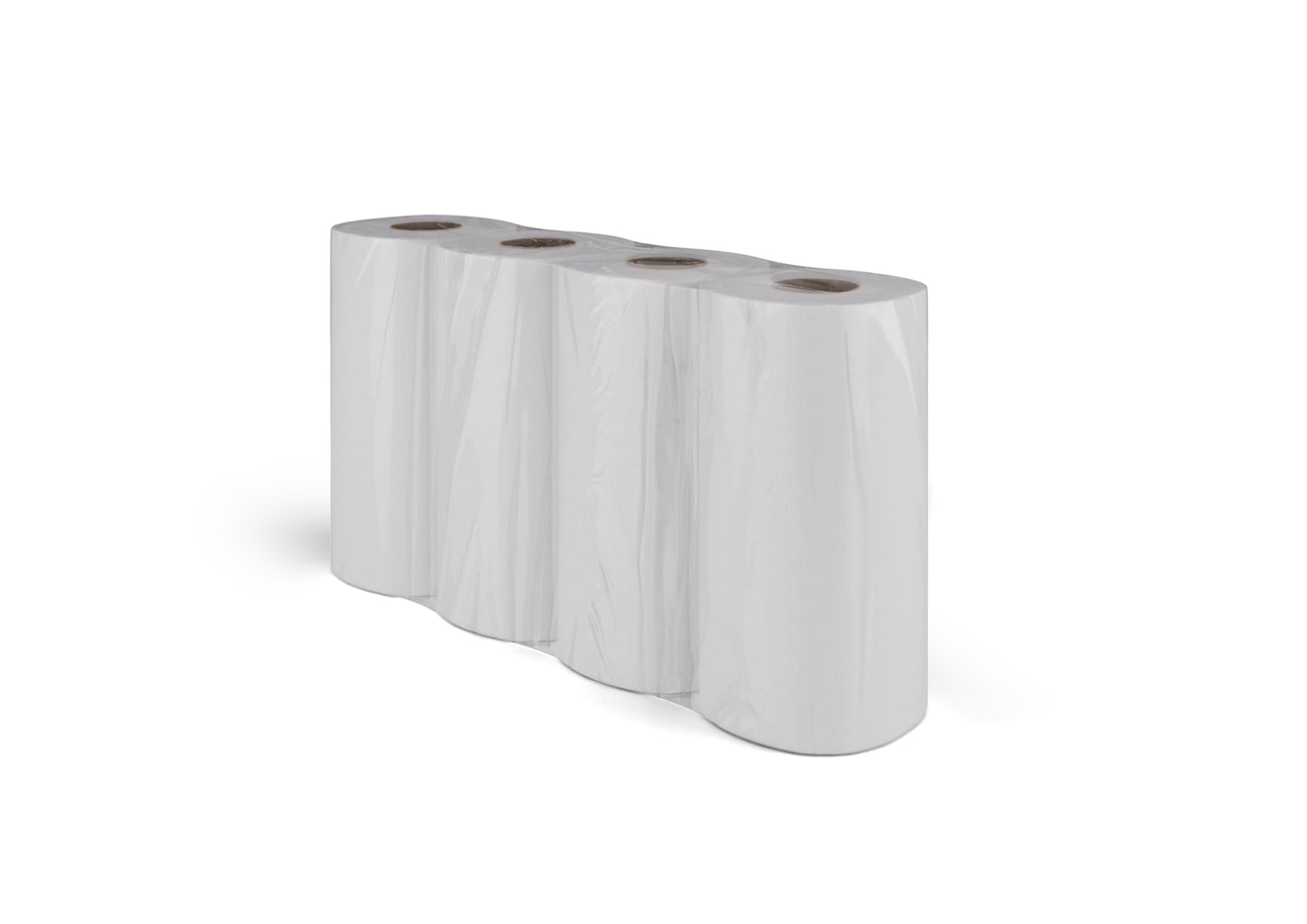 KITCHEN TOWEL - neutral, 3-ply, white, 64 sheets, 8x4 rolls | Carton (8 packs)