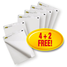 Post-it® Super Sticky Self-Adhesive Meeting Chart/Flipchart 559VP, White, 63.5 cm x 76.2 cm, Promotion, 4 Pads + 2 Free/Pack, 100% PEFC, SGSCH-PEFC-COC-110078 | Pack (1 piece)