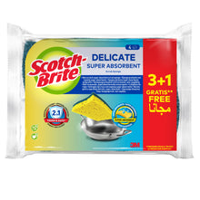 Scotch-Brite® Delicate non-scratching natural fiber cleaning sponge, 3 + 1 pcs. | Pack (4 pieces)