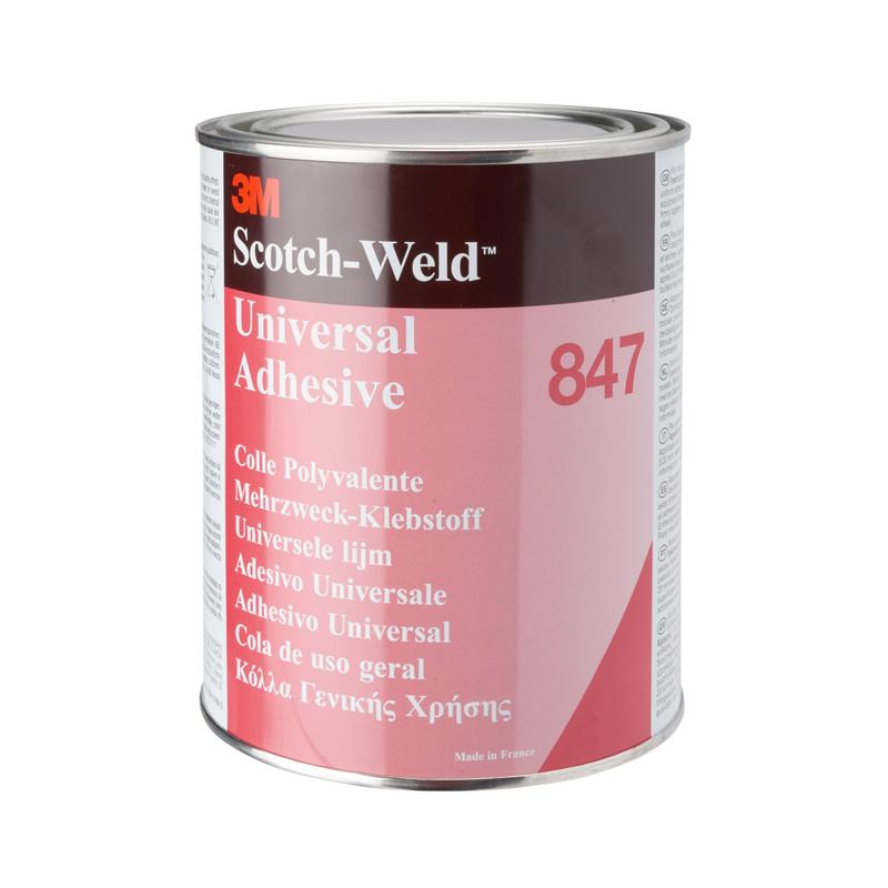 3M™ Nitrile Rubber Based Solvent Adhesive 847, Brown, 1L | Canister (1L)
