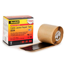 Scotch® cable jacket repair tape 2234, self-welding, black, 50.8 mm x 1820 mm, 1.52 mm | Pack (1 roll)