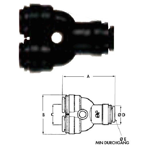 servomat Ersatzteil Y-Verbinder 8 mm – Teilenr. JGPM2308E