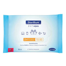Sterillium® 2 in 1 wipes | Pack (15 pieces)