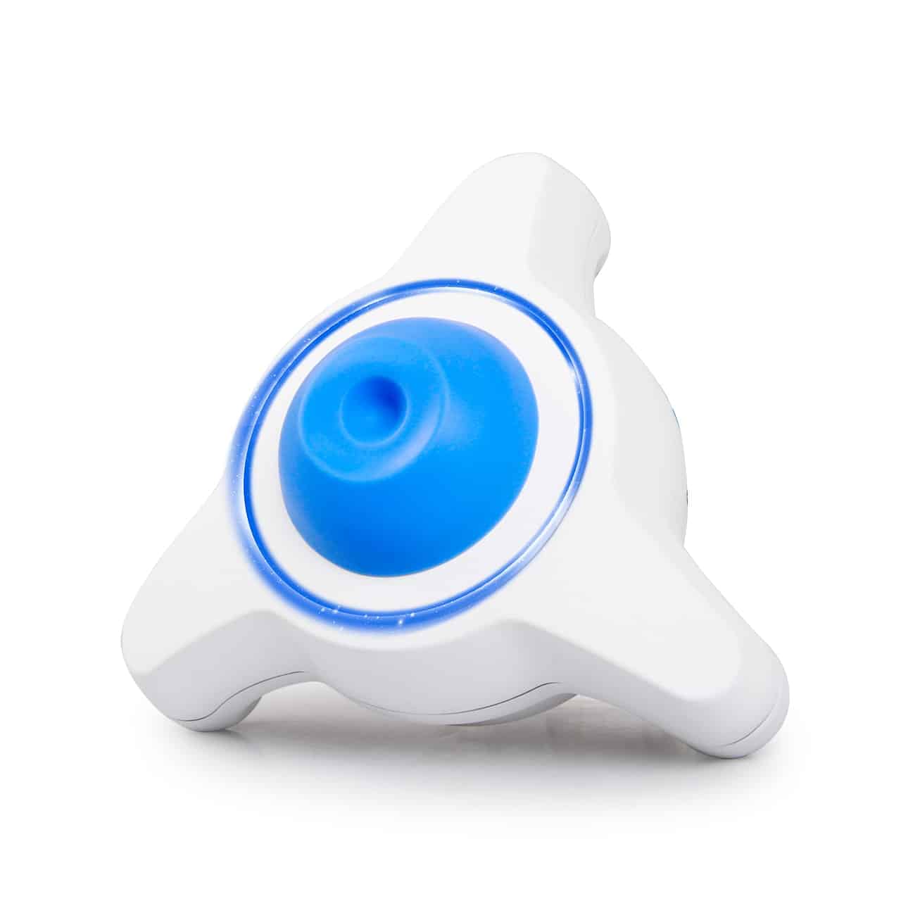 A white-blue trident, star-shaped plastic object with a round blue button labeled “Altruan PCR Pure Kit – device with full equipment | Pack (100 pieces)” in the center, isolated on a white background.